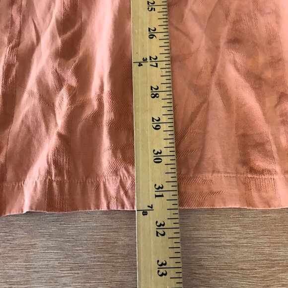 Caribbean Pineapple Shirt Men XXL Salmon Pink Floral Button Up Silk Cotton 17178 - Picture 6 of 12